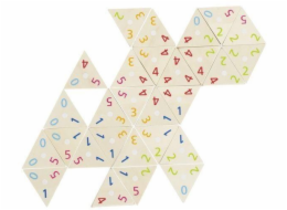 Goki dřevěné domino matematické trojúhelníky (246774)