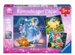 Puzzle Ravensburger 3x49 - Disney princezny (093397)