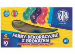 Astra Glitter barvy 6 barev 10 ml