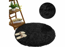 Strado Kulatý koberec Shaggy Strado 80x80 BlackSky (Black), univerzální
