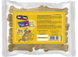 Hau Miau PRESSED BONE NATURAL, 5 cm, 50 ks/bal., 500 g/bal., 12 bal./bal.