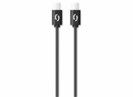 ALIGATOR datový kabel POWER 60W, USB-C/USB-C 3A, délka 1 m, černá