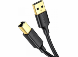 Ugreen USB 2.0 AB UGREEN US135 kabel pro tiskárnu, pozlacený, 5m (černý) (10352) - 023772