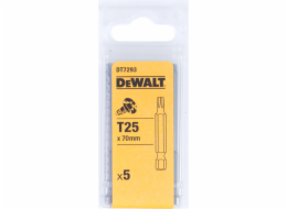 Dewalt Šroubovací bity pro Torx bity T25x70mm 5 ks. - DT7293