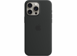 Apple Silikonové s MagSafe iPhone 15 Pro Max, černé MT1M3ZM/A Apple iPhone 15 Pro Max Silicone Case s MagSafe - Black