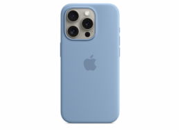 Apple Silikonové s MagSafe iPhone 15 Pro, ledově modré MT1L3ZM/A iPhone 15 Pro Silicone Case with MS - Winter Blue