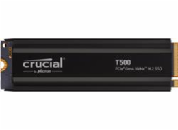 Crucial SSD 2TB T500 PCIe Gen4 NVMe M.2 s chladičem