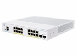 Cisco switch CBS350-16P-2G-EU (16xGbE,2xSFP,16xPoE+,120W,fanless) - REFRESH