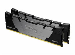 Kingston FURY Renegade - DDR4 - sada - 32 GB: 2 x 16 GB - DIMM 288-pin - 2000 MHz / PC4-32000 - CL19 - 1.2 V - bez vyrovnávací paměti - bez ECC - černá