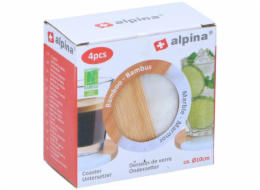 Podtácky dřevěné / mramor sada 4 ks čtverec ED-227023ctve