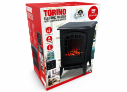 Elektrické topení a krb s LED plameny 2000W TORINO ED-222417