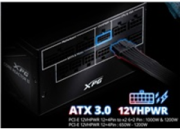 XPG COREREACTOR II 850W napájecí zdroj 20+4 pin ATX ATX Černá
