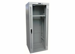 LEXI-Net 19" stojanový rozvaděč 27U 600x800 rozebiratelný, ventilační jednotka, termostat, kolečka, 600kg, sklo, šedý