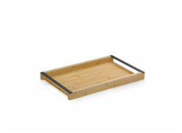 Servírovací tác Kiril bambus černý 43,0x27,5x4,0cm KL-12598
