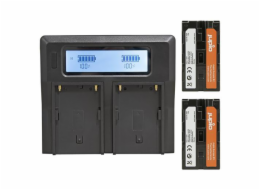 Set Jupio 2ks baterie NP-F970 (6000mAh) s duální nabíječkou 