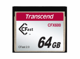Transcend 64GB CFast 2.0 CFX600 paměťová karta (MLC)