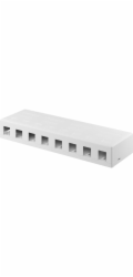 WENTRONIC Patch panel 8port, Keystone na stenu