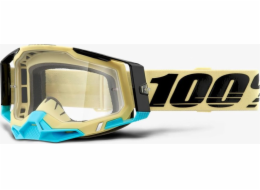 100% Gogle 100% RACECRAFT 2 AIRBLAST (Szyba Przezroczysta Anti-Fog, LT 88%-92% + 10 Zrywek) (NEW)