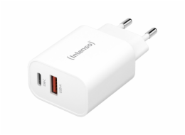 Intenso Power Adapter W30AC 1x USB-A 1x USB-C 30W     white