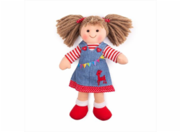 Panenka Bigjigs Toys látková Hattie 28 cm