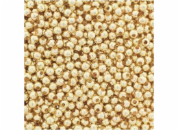 Titanové plastové korálky 40g zlaté