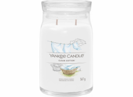 Svíčka ve skleněné dóze Yankee Candle, Čistá bavlna, 567 g