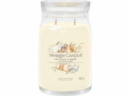 Svíčka ve skleněné dóze Yankee Candle, Jemná vlna a ambra, 567 g