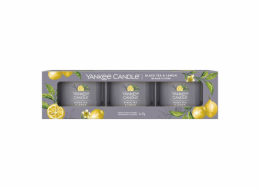 Sada votivní svíček Yankee Candle, Černý čaj s citronem, 3 x 37 g