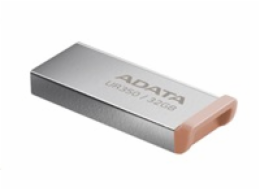 ADATA Flash Disk 32GB UR350, USB 3.2 Dash Drive, kov hnědá