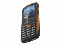 EVOLVEO StrongPhone Z6, vodotěsný odolný Dual SIM telefon, černo-oranžová