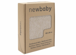 Bambusová pletená deka New Baby 100x80 cm beige