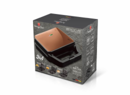 BERLINGERHAUS Sendvičovač a vaflovač s nepřilnavým povrchem 3v1 Rosegold Metallic Line