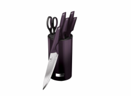 Sada nožů ve stojanu 7 ks Purple Eclipse Collection BH-2798