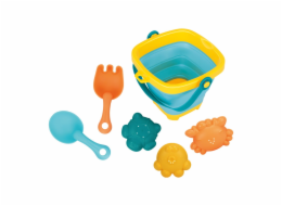 Skládací kyblík a hračky do písku Baby Mix – sada 5 ks