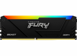 Kingston FURY Beast/DDR4/32GB/3200MHz/CL16/1x32GB/RGB/Black