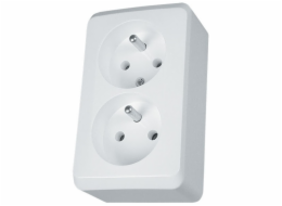 Schneider Electric 2cestná zásuvka w/u 16A IP20 bílá GWN-230P - WDE001043