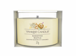 Votivní svíčka Yankee Candle, Vafle s banány a karamelem, 37 g