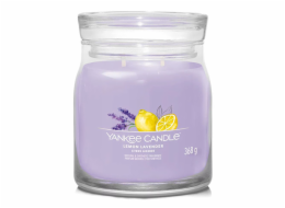 Svíčka ve skleněné dóze Yankee Candle, Citrón a levandule, 368 g