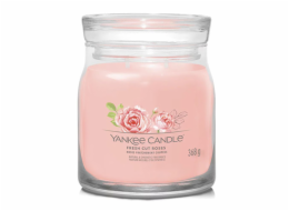 Svíčka ve skleněné dóze Yankee Candle, Čerstvě nařezané růže, 368 g