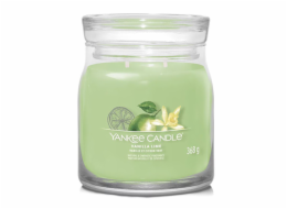 Svíčka ve skleněné dóze Yankee Candle, Vanilka s limetkami, 368 g