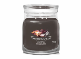 Svíčka ve skleněné dóze Yankee Candle, Černý kokos, 368 g