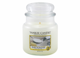 Svíčka ve skleněné dóze Yankee Candle, Dětský pudr, 410 g