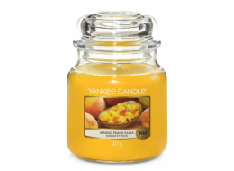 Svíčka ve skleněné dóze Yankee Candle, Salza z manga a broskví, 410 g