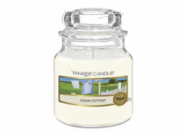 Svíčka ve skleněné dóze Yankee Candle, Čistá bavlna, 104 g