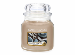 Svíčka ve skleněné dóze Yankee Candle, Přímořská dřeva, 410 g