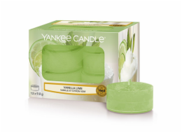 Svíčky čajové Yankee Candle, Vanilka s limetkou, 12 ks