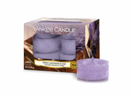 Svíčky čajové Yankee Candle, Sušená levandule a dub, 12 ks