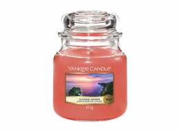 Svíčka ve skleněné dóze Yankee Candle, Východ slunce na útesu, 410 g