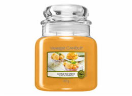 Svíčka ve skleněné dóze Yankee Candle, Mangová zmrzlina, 410 g