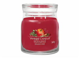 Svíčka ve skleněné dóze Yankee Candle, Věnec z červených jablíček, 368 g